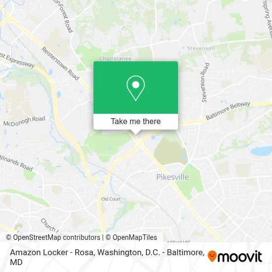 Amazon Locker - Rosa map