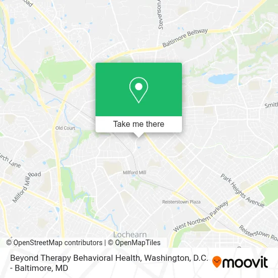 Beyond Therapy Behavioral Health map