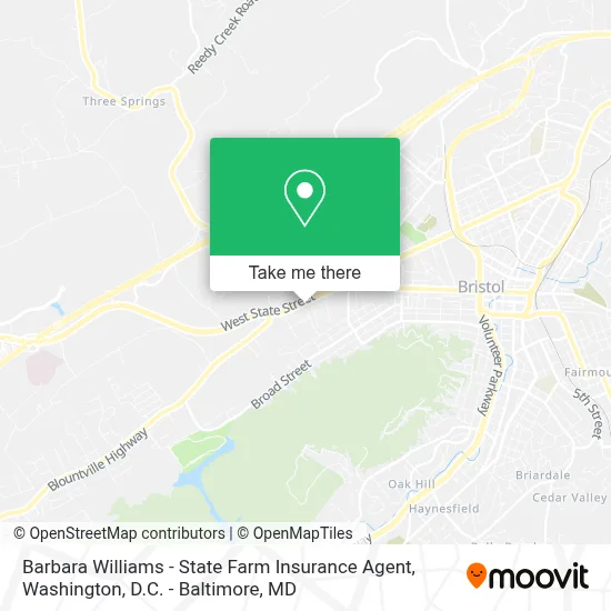 Barbara Williams - State Farm Insurance Agent map