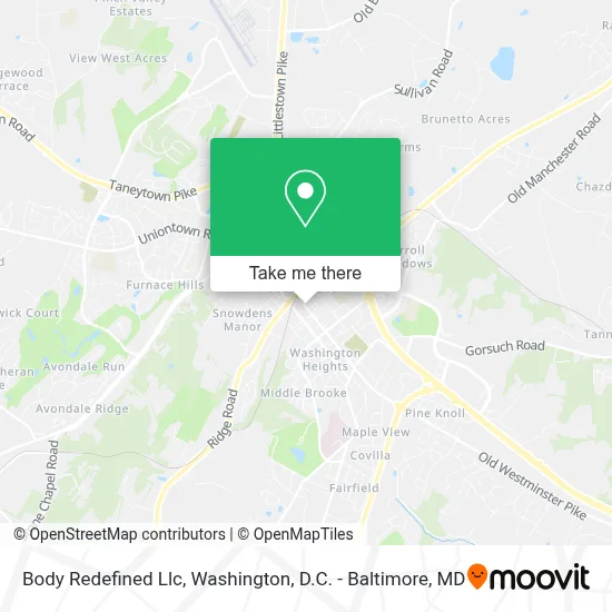 Body Redefined Llc map