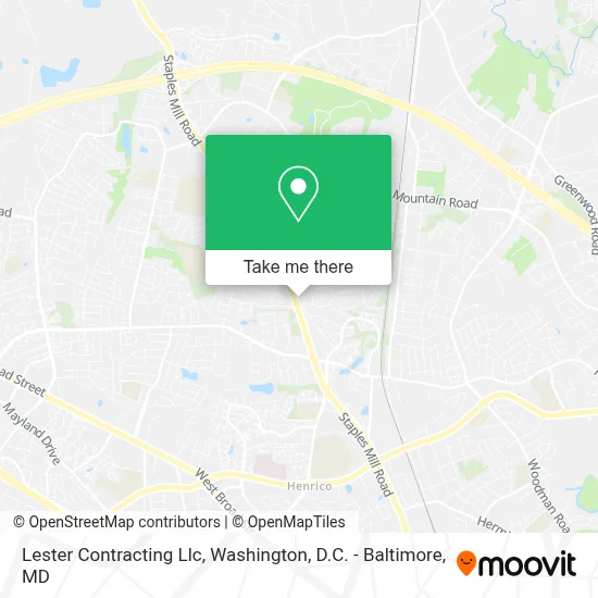 Lester Contracting Llc map