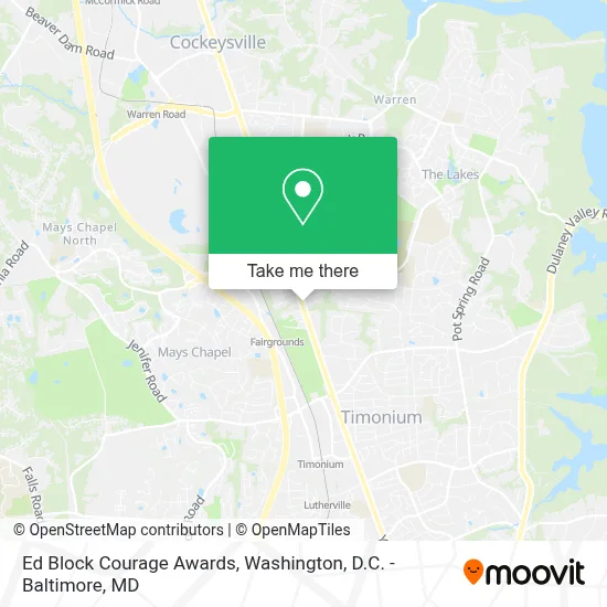 Ed Block Courage Awards map