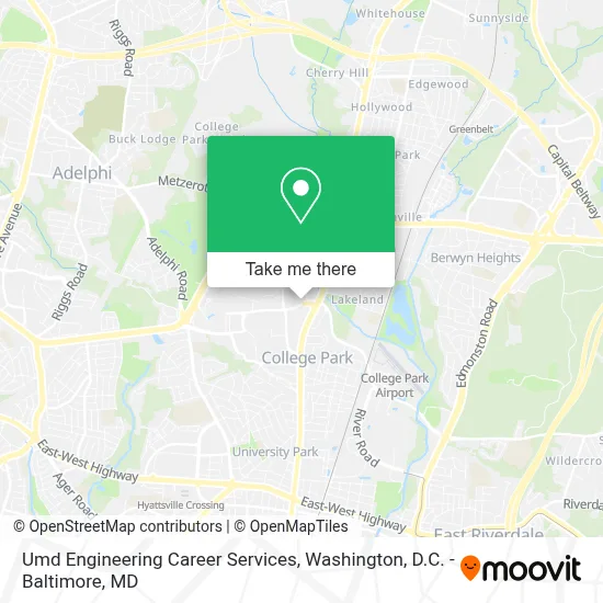 Umd Engineering Career Services map