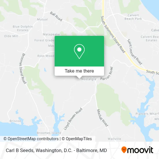 Carl B Seeds map