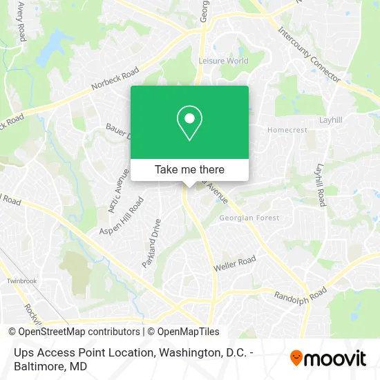 Ups Access Point Location map