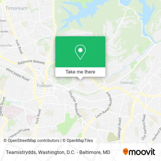 Teamistrydds map