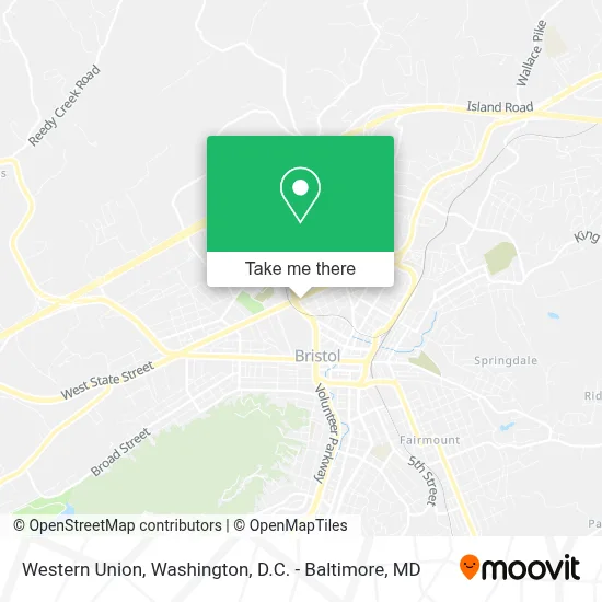 Western Union map
