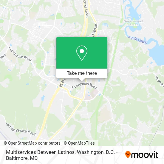 Multiservices Between Latinos map