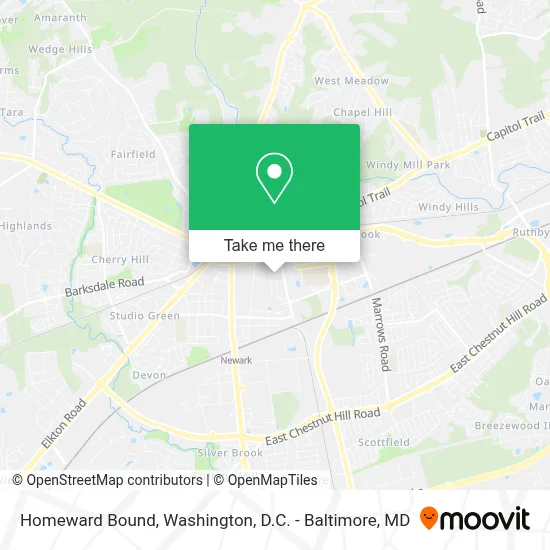Homeward Bound map