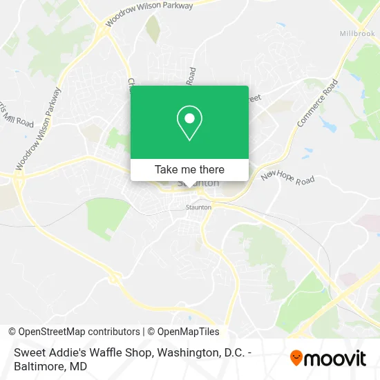 Sweet Addie's Waffle Shop map