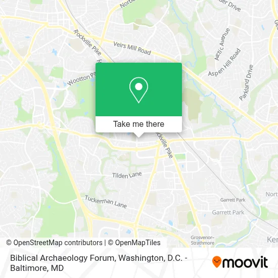 Biblical Archaeology Forum map