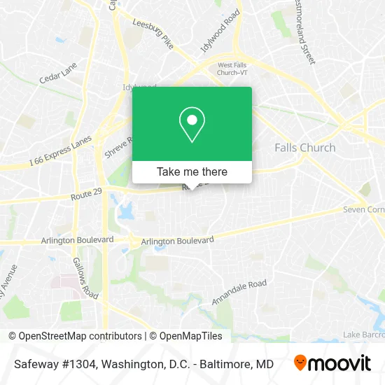Safeway #1304 map