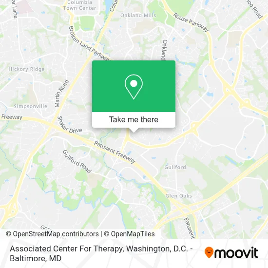 Associated Center For Therapy map