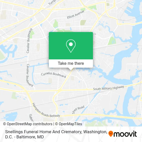 Snellings Funeral Home And Crematory map