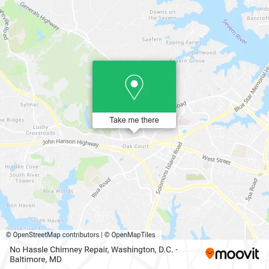 No Hassle Chimney Repair map