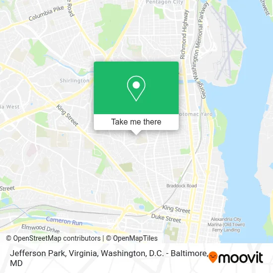 Jefferson Park, Virginia map