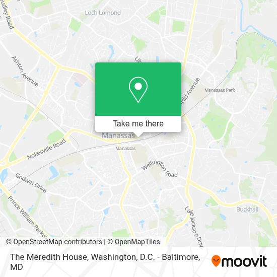 The Meredith House map