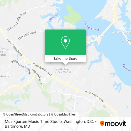 Musikgarten Music Time Studio map
