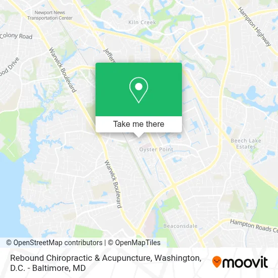 Rebound Chiropractic & Acupuncture map