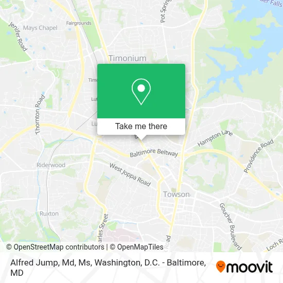 Alfred Jump, Md, Ms map