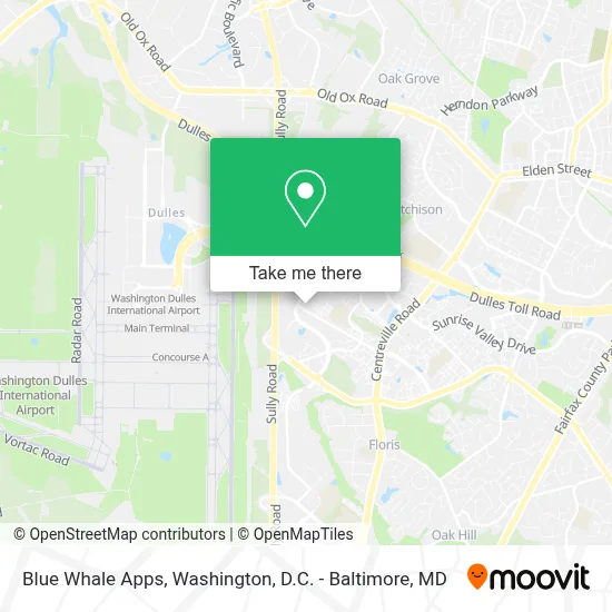 Blue Whale Apps map