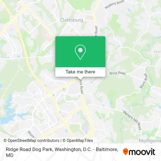 Ridge Road Dog Park map