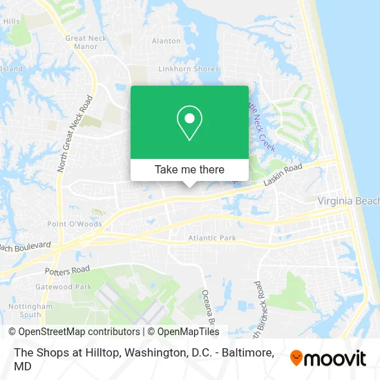 The Shops at Hilltop map