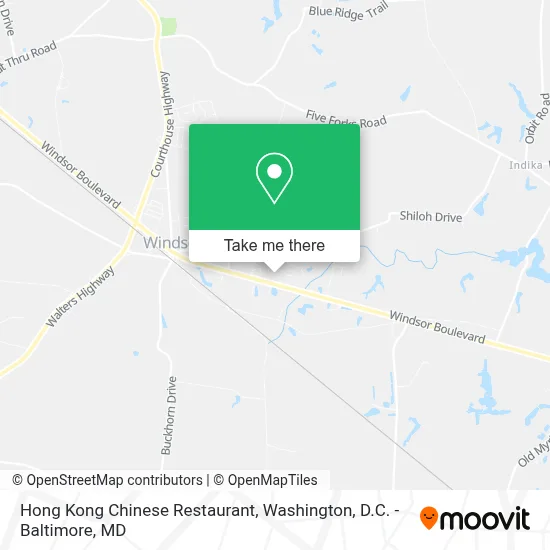 Hong Kong Chinese Restaurant map