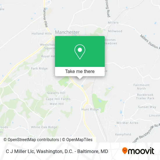 C J Miller Llc map