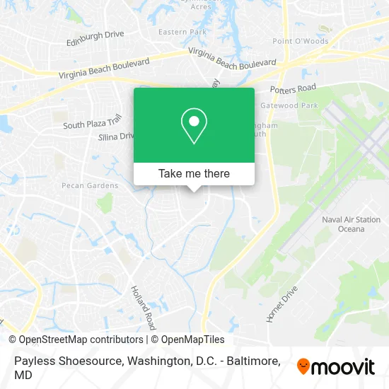 Payless Shoesource map
