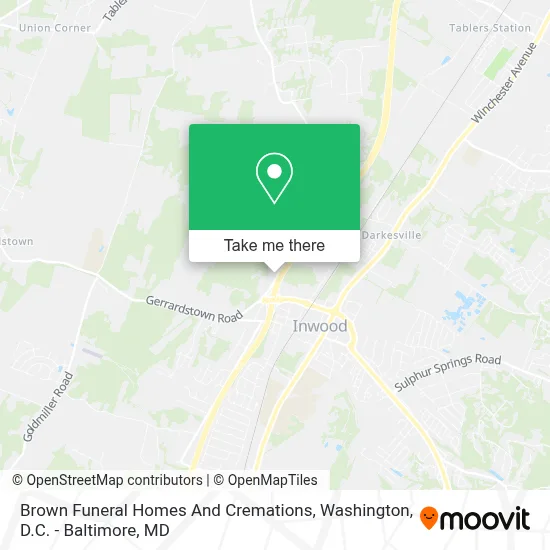 Brown Funeral Homes And Cremations map