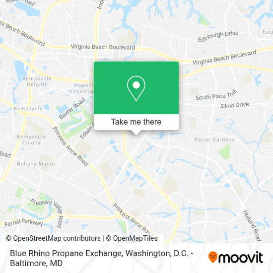 Blue Rhino Propane Exchange map