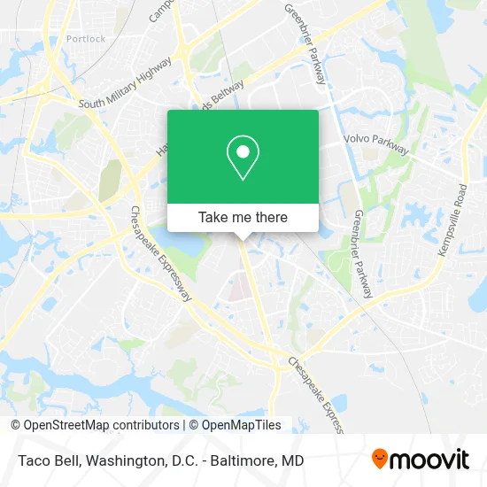 Taco Bell map