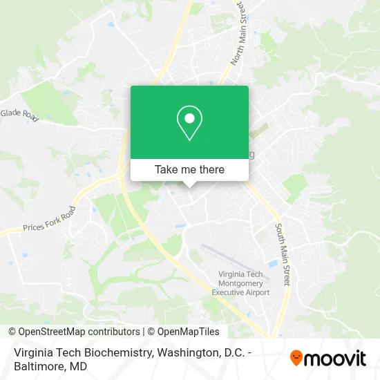 Virginia Tech Biochemistry map