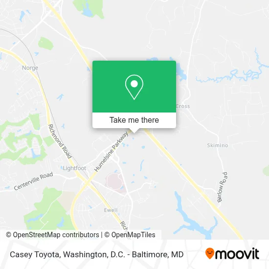 Casey Toyota map