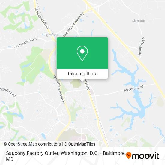 Saucony Factory Outlet map