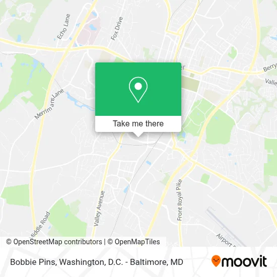 Bobbie Pins map