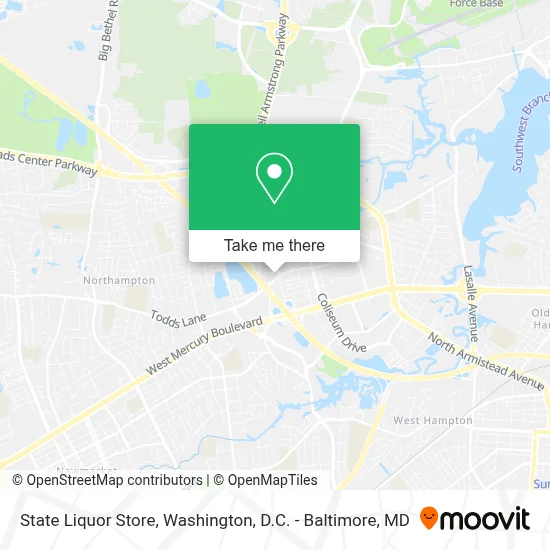 State Liquor Store map