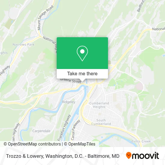 Trozzo & Lowery map