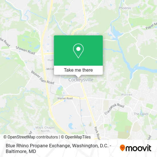 Blue Rhino Propane Exchange map