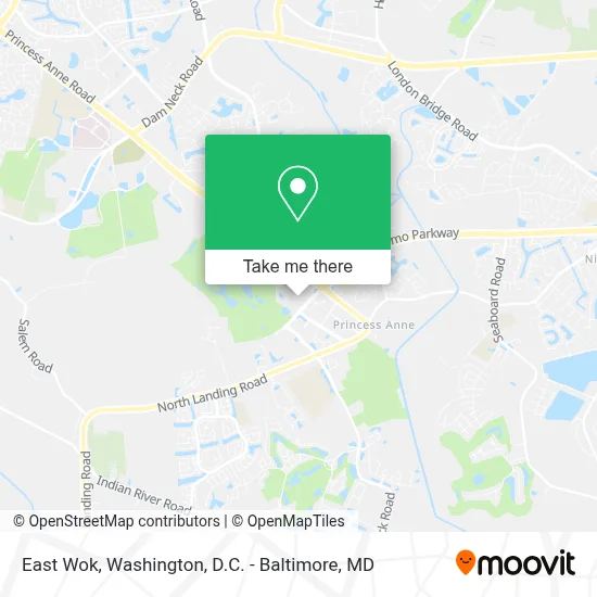 East Wok map