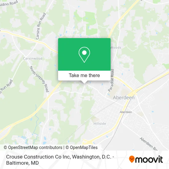 Crouse Construction Co Inc map
