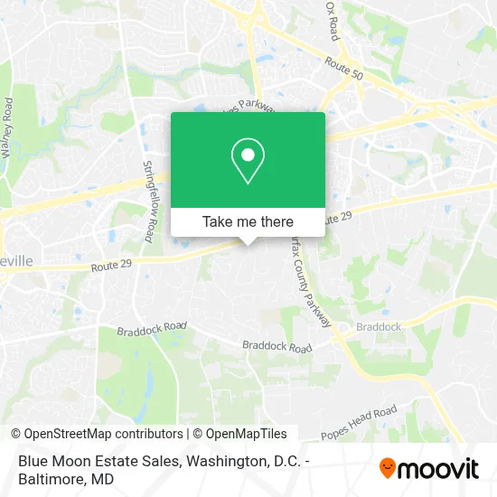 Blue Moon Estate Sales map