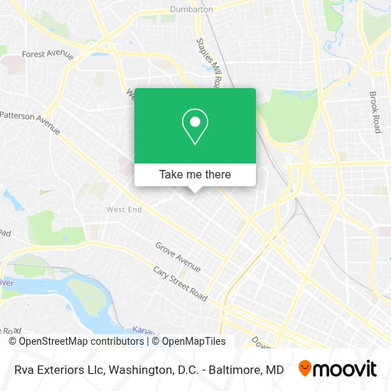 Rva Exteriors Llc map