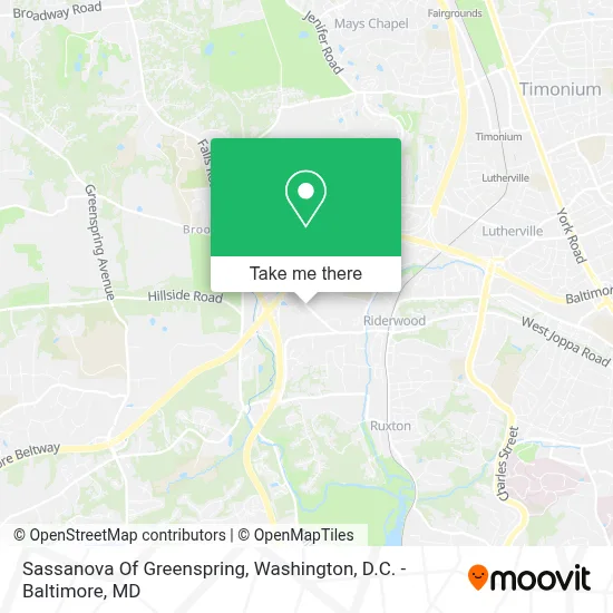 Sassanova Of Greenspring map