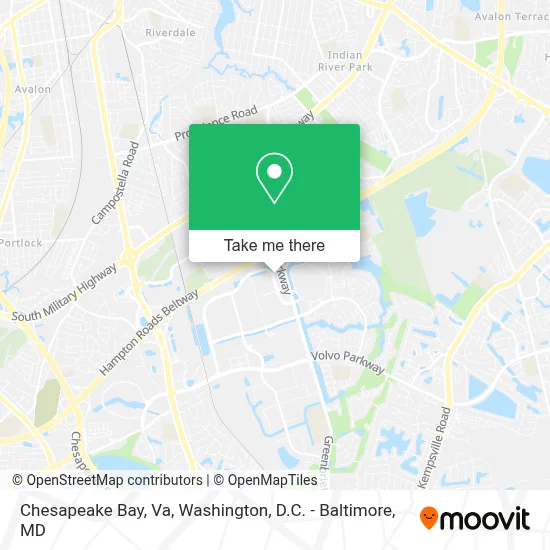 Chesapeake Bay, Va map