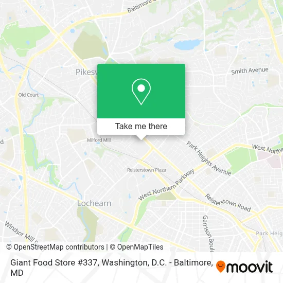 Giant Food Store #337 map
