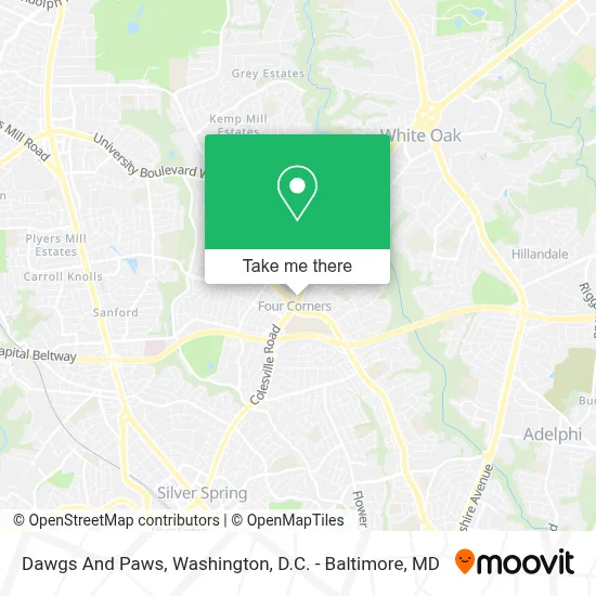 Dawgs And Paws map