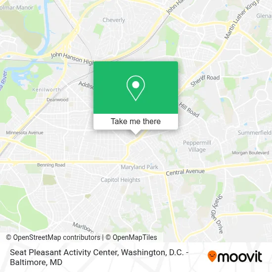 Seat Pleasant Activity Center map