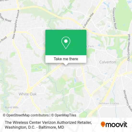 The Wireless Center Verizon Authorized Retailer map